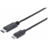Manhattan Cable USB 2.0 de Alta Velocidad, USB C Macho - Micro USB B Macho, 1 Metros, Negro  1