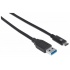 Manhattan Cable USB 3.0 C Macho - USB 3.0 A Macho, 1 Metro, Negro  2