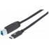 Manhattan Cable USB-B Macho - USB-C Macho, 1 Metro   1