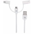 Manhattan Cable USB A - Micro USB B/USB C/Lightning Macho, 1 Metro, Blanco  7