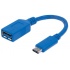 Manhattan Cable USB 3.1 C Macho - USB 3.0 A Hembra, 15cm, 3A, Azul  1