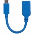 Manhattan Cable USB 3.1 C Macho - USB 3.0 A Hembra, 15cm, 3A, Azul  2