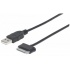 Manhattan Cable USB A Macho - Samsung 30pin Macho, 1 Metro, Negro  1