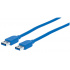 Manhattan Cable USB-A Macho - USB-A Macho, 1.8 Metros   1