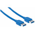 Manhattan Cable USB-A Macho - USB-A Macho, 1.8 Metros   2