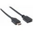 Manhattan Cable HDMI A Macho - HDMI A Hembra, 1.8 Metros, Negro - Imagen adicional 4