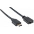 Manhattan Cable Extensión HDMI Macho - HDMI Hembra, 3 Metros, Negro  1