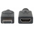 Manhattan Cable Extensión HDMI Macho - HDMI Hembra, 3 Metros, Negro  3