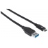 Manhattan Cable USB A Macho - USB C Macho, 50cm, Negro  2