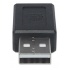 Manhattan Adaptador USB C 2.0 Hembra - USB A Macho, Negro  3