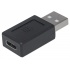 Manhattan Adaptador USB C 2.0 Hembra - USB A Macho, Negro  4