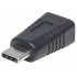 Manhattan Adaptador USB C Macho - USB Mini-B Hembra, Negro  1