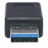 Manhattan Adaptador USB C 3.1 Hembra - USB A Macho, Negro  3
