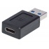 Manhattan Adaptador USB C 3.1 Hembra - USB A Macho, Negro  4