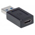 Manhattan Adaptador USB C 3.1 Hembra - USB A Macho, Negro  5