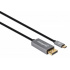 Manhattan Cable DisplayPort 1.4 Macho - USB-C Macho, 8K, 60Hz, 2 Metros, Negro  2