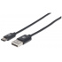 Manhattan Cable USB-A Macho - USB-C Macho, 3 Metros   1