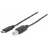 Manhattan Cable USB-B Macho - USB-C Macho, 2 Metros   1