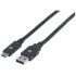 Manhattan Cable de Carga USB A Macho - USB C Macho, 2 Metros, Negro  2
