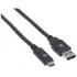 Manhattan Cable de Carga USB A Macho - USB C Macho, 2 Metros, Negro  3