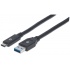 Manhattan Cable USB A 3.1 Macho - USB C 3.1 Macho, 3 Metros, Negro  1
