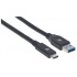 Manhattan Cable USB A 3.1 Macho - USB C 3.1 Macho, 3 Metros, Negro  2