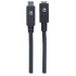 Manhattan Cable USB C Macho - USB C Hembra, 50cm, Negro  5