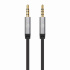 Manhattan Cable AUX 3.5mm Macho - 3.5mm Macho, 3 Metros, Negro/Plata  3