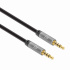 Manhattan Cable AUX 3.5mm Macho - 3.5mm Macho, 5 Metros, Negro/Plata  2