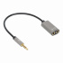 Manhattan Adaptador de Audio 3.5mm Macho - 2x 3.5mm Hembra, Negro/Plata  2