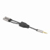 Manhattan Cable AUX 3.5mm Macho - 2x 3.5mm Hembra, Negro/Plata  2