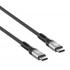 Manhattan Cable Thunderbolt 4 USB-C 3.0 Macho - USB-C 3.0 Macho, 1 Metro, Negro  2