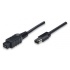 Manhattan Cable FireWire 800/400, 1394B - 1384B, 1.8 metros, Negro  1
