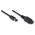Manhattan Cable FireWire 800/400, 1394B - 1384B, 1.8 metros, Negro  2