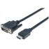 Manhattan Adaptador HDMI Macho - DVI-D Macho, 5 Metros, Negro  1