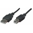 Manhattan Cable USB A - USB B, 50cm, Negro  1