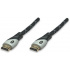Manhattan Cable HDMI - HDMI, 1.8 Metros, Negro/Plata
