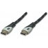 Manhattan Cable HDMI de Alta Velocidad, HDMI Macho - HDMI Macho, 3 Metros, Gris  1