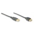 Manhattan Cable USB de Alta Velocidad 2.0 Canshell, USB A Macho - USB A Hembra, 3 Metros, Negro  1