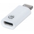 Manhattan Adaptador iLink, Lightning 8-pin Macho - Micro USB B Hembra, Blanco  1