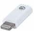 Manhattan Adaptador iLink, Lightning 8-pin Macho - Micro USB B Hembra, Blanco  2