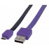 Manhattan Cable Plano USB 2.0 A Macho - Micro USB 2.0 B Macho, 1 Metro, Negro/Morado  1