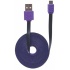 Manhattan Cable Plano USB 2.0 A Macho - Micro USB 2.0 B Macho, 1 Metro, Negro/Morado  4