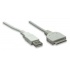 Manhattan Cable iLynk USB A Macho - 30-pin Macho, 1.2 Metros, Blanco, para iPod/iPhone  4