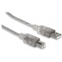 Manhattan Cable USB 2.0, USB A Macho - USB B Macho, 4.5 Metros, Plata  2