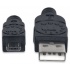 Manhattan Cable USB 2.0, USB A Macho - Micro USB B Macho, 50cm, Negro  1