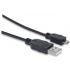 Manhattan Cable USB 2.0, USB A Macho - Micro USB B Macho, 50cm, Negro  3