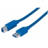 Manhattan Cable USB 3.0, USB A Macho - USB B Macho, 2 Metros, Azul  1