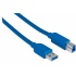 Manhattan Cable USB 3.0, USB A Macho - USB B Macho, 2 Metros, Azul  2