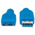 Manhattan Cable USB 3.0, USB A Macho - Micro USB B Macho, 1 Metro, Azul  3